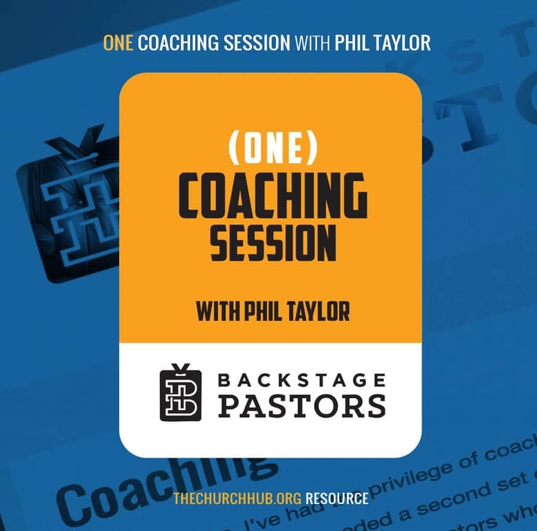 Executive Pastor Coaching Session